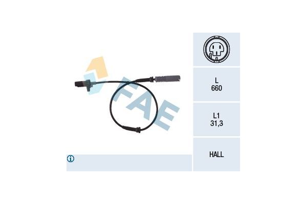 Abs Sensörü Ön Sağ veya Sol FAE 78044