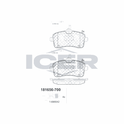 Fren Disk Balata Ön Peugeot 407 SW (05.2004->)  MAGNETI MARELLI 323700009800