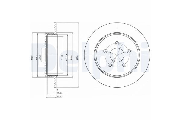 Fren Disk Ayna Arka Sağ ve Sol Chrysler Stratus Cabrio (JX)(1994->)  DELPHI BG4313