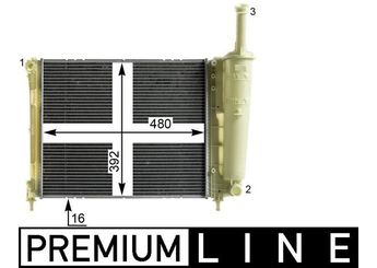 Su Radyatörü  MAHLE CR 2013 000P  995002203 51839665 51934680