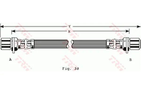 Fren Hortumu Arka Sağ veya Sol Toyota Celica Liftback (T16)(1986->)  MGA 51740