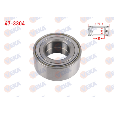 Teker Rulmanı Ön Sağ veya Sol Citroen C4 Cactus (2014) / C4 Cactus Makyajlı (2018)  VEKA 47-3304