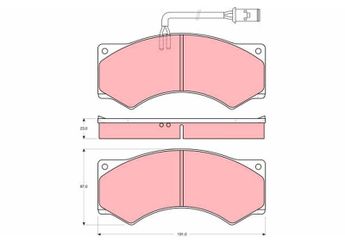 Fren Disk Balata Ön TRW GDB5054  BBU8177 BBU8178 1903486 1906070 1906345