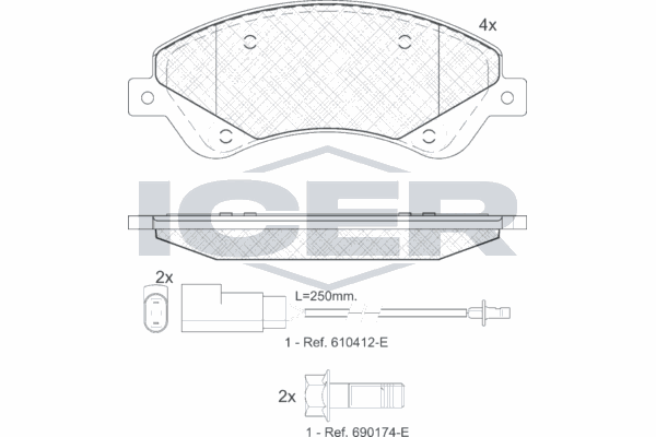 Fren Disk Balata Ön MAGNETI MARELLI 323700012600