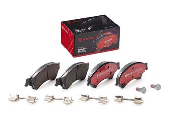 Fren Disk Balata Ön BREMBO P 24 153X  2HJ698137 1723410 1723538 2138027 2566170 AB312001AB AB312L361AB AB3Z2V001A MEAB3J2L361AB UCYR3323ZA MB3Z2001A AB3Z2001B MB3C2001AA UCYE3323Z 2HJ698137B 2HJ698137C