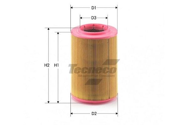 Hava Filtresi  Mercedes SL/SLC (BM 107)(08.1973->1989)  FUJI FH12715