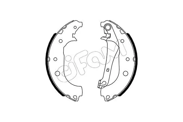 Fren Pabuçlu Balata Arka CIFAM 153-531