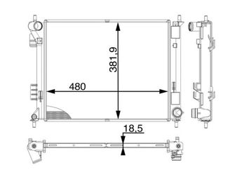 Su Radyatörü  MAHLE CR 1983 000P  253101P600