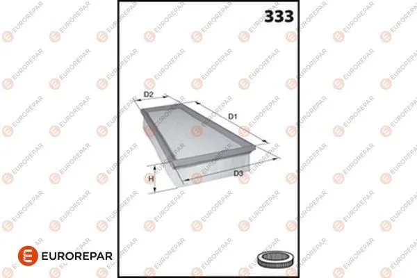 Hava Filtresi  Ford Tourneo Courier (C4A)(2013->)  EUROREPAR 1682258480