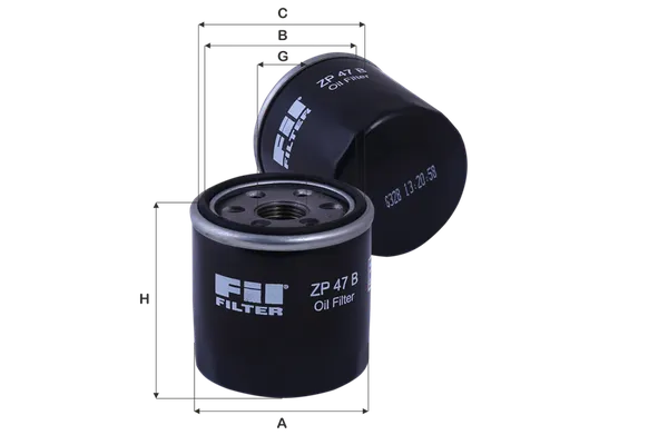 Yağ Filtresi  Chevrolet Matiz (2004->2005)  FIL FILTRE ZP 47 B