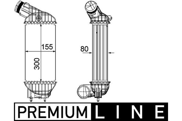 Turbo Radyatörü  Peugeot 3008 (05.2009->)  MAHLE CI 199 000P