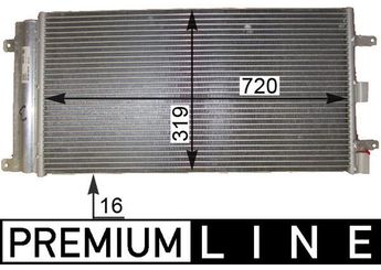 Klima Radyatörü  MAHLE AC 830 000P  51758873 0000051758873 51801843