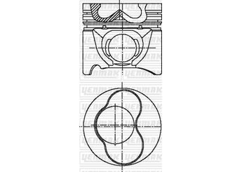 Piston (79.76MM-0.25)  YENMAK 31-04301-025  7701472833 7701472834 7701472835