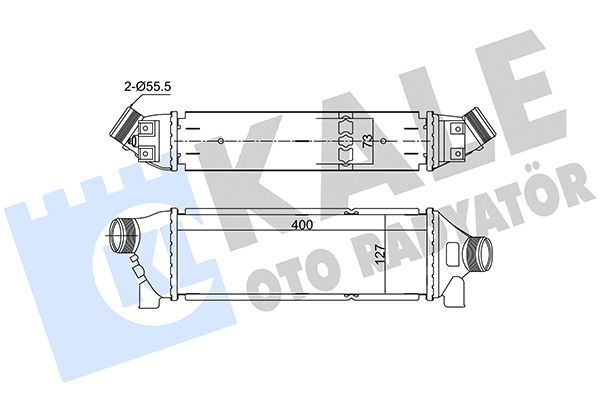Turbo Radyatörü  Ford Transit P.Van Uzun Şasi (FY)(2000->)  KALE 352340