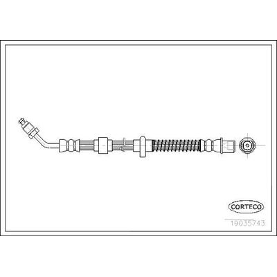 Fren Hortumu Arka Sağ CORTECO 19035743