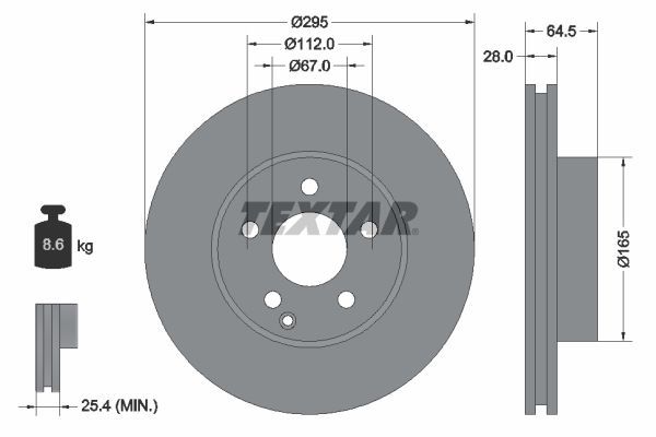 Fren Disk Ayna Ön Sağ ve Sol Mercedes SLK -Serisi Roadster (BM 172)(12.2010->)  EUROREPAR 1622807680