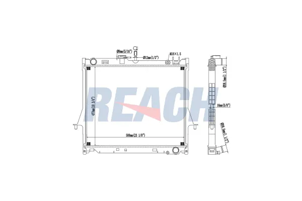 Su Radyatörü  Isuzu D-Max (2007->)  MGA 80725