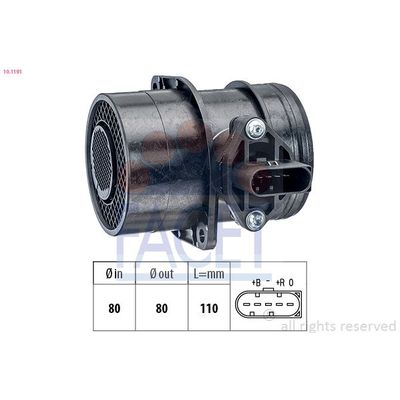 Hava Debimetresi  Skoda Superb Combi (3T5)(01.2010->)  SAGEM 52119