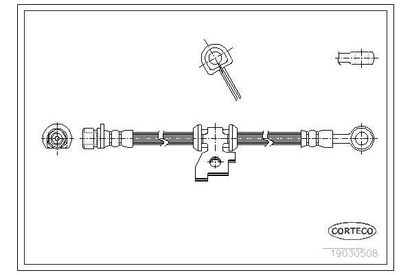 Fren Hortumu Ön Sağ veya Sol OSSCA 00750