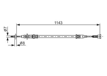 El Fren Teli Arka Sağ BOSCH 1 987 482 139  522014 522014 522014 522014 13138930
