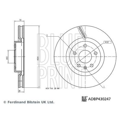 Fren Disk Ayna Ön Sağ ve Sol Aiways   BLUE PRINT ADBP430247