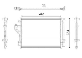 Klima Radyatörü  MAHLE AC 43 000P  976062Y001 97606-2Y001 976062Y000