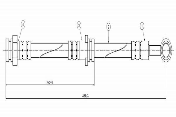 Fren Hortumu Ön Sağ veya Sol CAVO C800 771A