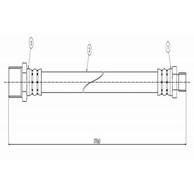 Fren Hortumu Ön Sağ veya Sol CAVO C800 140A