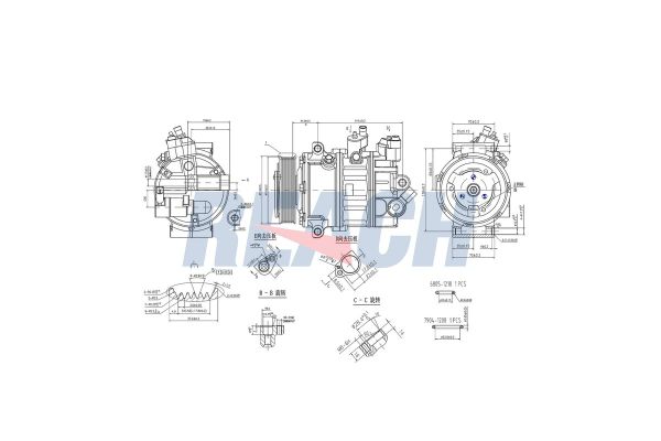 Klima Kompresörü  Volkswagen Crafter Grand California (SC)(01.2019->)  NRF 320043G