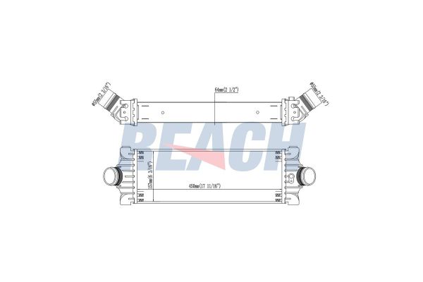 Turbo Radyatörü  Ford Transit Kamyonet (TT9)(2006->)  KRAFTVOLL 08030020