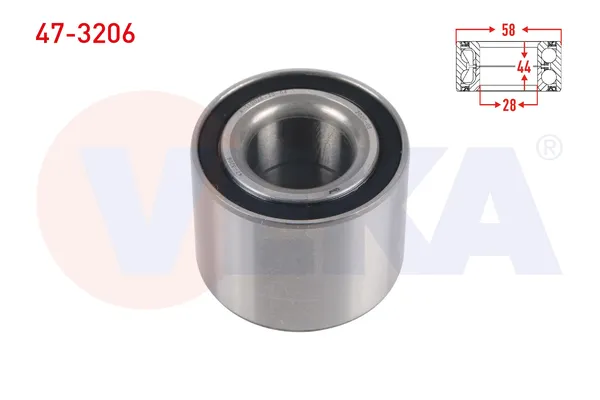 Teker Rulmanı Arka Sağ veya Sol Opel Agila (2000->2003)  VEKA 47-3206