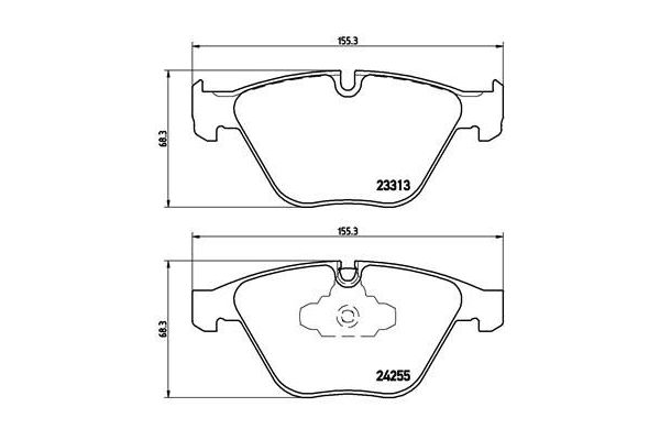Fren Disk Balata Ön BMW 3 Serisi Cabrio (E93)(2006->)  BREMBO P 06 055X