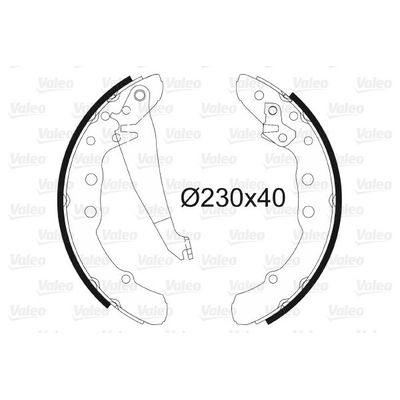 Fren Pabuçlu Balata Arka Volkswagen Golf II (191/193)(08.1983->1992)  VALEO 562081