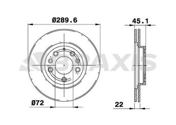 Fren Disk Ayna Ön Sağ ve Sol BRAXIS AE0377  N12Y3325XB
