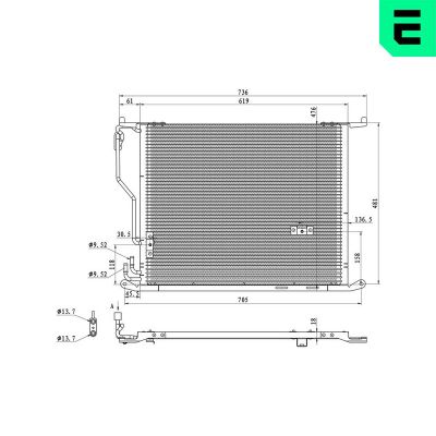 Klima Radyatörü  Mercedes S -Serisi 4 Kapı (BM 220)(07.1998->)  ERA 667421