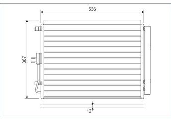 Klima Radyatörü  VALEO 822598  3B0260401B 97606A5801 97606-A5801 97606A5800 97606-A5800