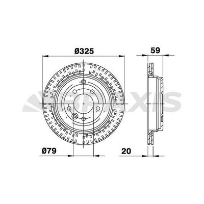 Fren Disk Ayna Arka Sağ ve Sol Land Rover Range Rover Sport (01.2005->)  BRAXIS AE0445