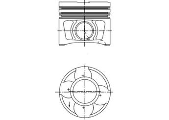 Piston (81.01MM-STD)  KOLBENSCHMIDT 40356600  3G107065 03G 107 065