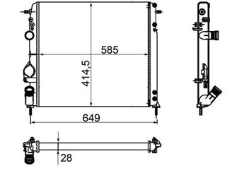 Su Radyatörü  MAHLE CR 1146 000P  253101E300 8200189286