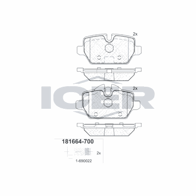 Fren Disk Balata Arka BMW 1 Serisi Sedan 3/5 Kapı (E81/E87)(2004->)  KALE BALATA 23623 174 25 MSH
