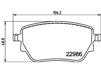 Fren Disk Balata Arka HELLA 8DB 355 039-021  A0004207500 4204502 0004204502 4205703 0004205703 4207500 0004207500 4207700 0004207700 4209905 0004209905 A0004204502 A 000 420 45 02 A 000 420 75 00 A0004207700 A 000 420 77 00 A0004205703 A0004209905 A4204502 A4205703 A4207500 A4207700 A4209905
