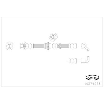 Fren Hortumu Arka Sağ Nissan X-Trail (T30)(06.2001->)  CAVO C901 480A