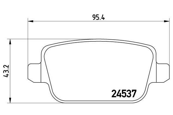 Fren Disk Balata Arka BREMBO P 44 016