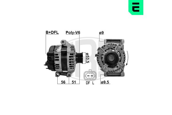 Alternatör  Opel Insignia B Grand Sport (2017->)  ERA 209630