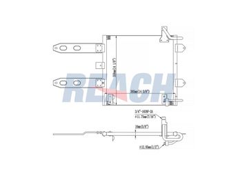 Klima Radyatörü  BEHR 8FC 351 300-161  6X082041 6X0820413A 6X0.820.413 A