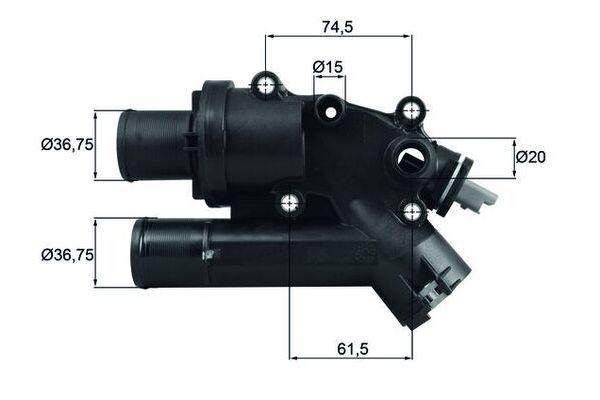 Termostat  Peugeot 4007 (06.2007->)  MAHLE TH 46 83