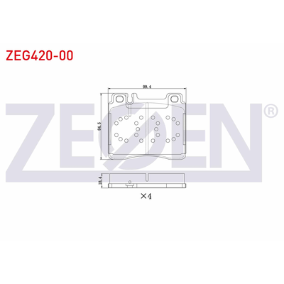 Fren Disk Balata Ön ZEGEN ZEG420-00