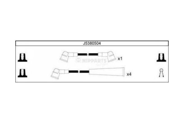 Buji Kablosu  Hyundai Pony (X2)(1992->)  DODUCO 7867