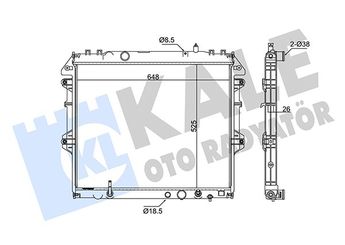 Su Radyatörü  KALE 342335  16400 23170 164000L130 16400-0L130 164000L170 16400-0L170 164000L150
