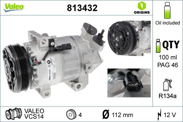 Klima Kompresörü  VALEO 813432